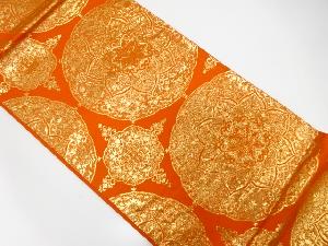 華文模様織出し袋帯